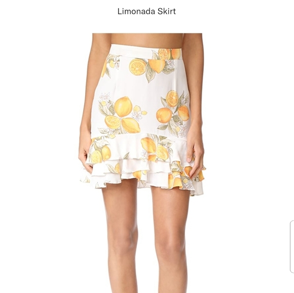 BNWT For Love& Lemons Limonada skirt - Picture 3 of 7